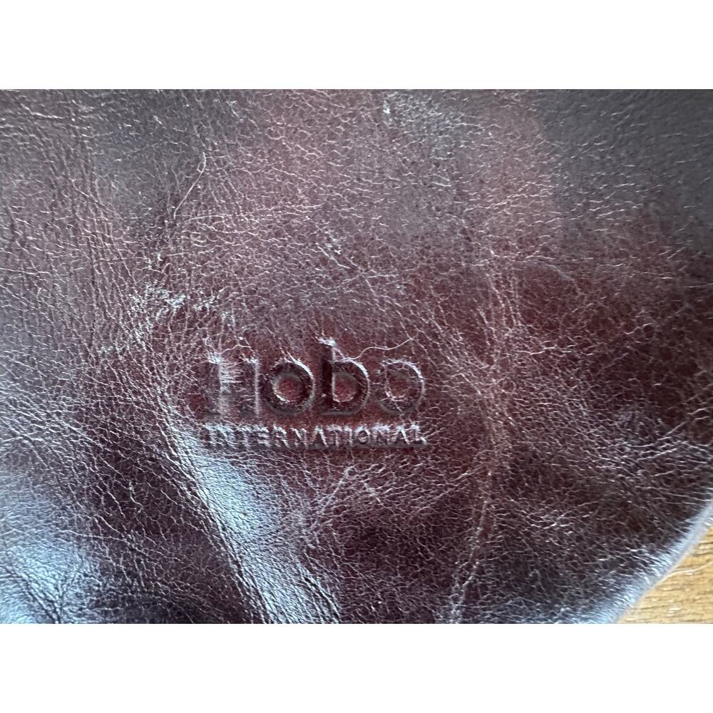 Vintage Y2K Hobo International Chocolate Brown Leather Foldover Clutch - Picture 4 of 12